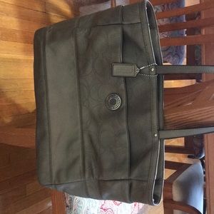 Coach Silver Baby Bag